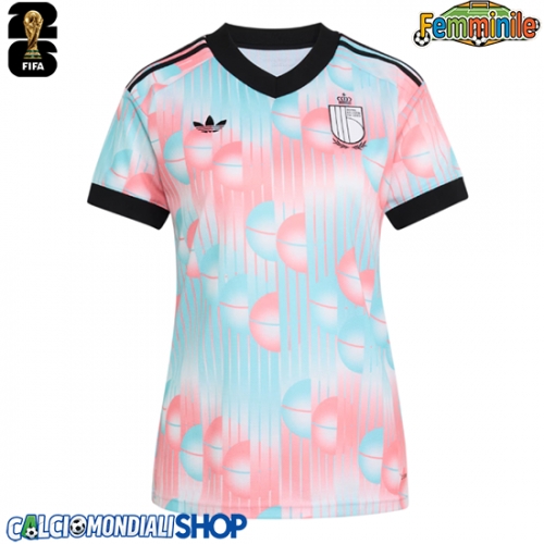 Maglie da calcio Belgio Seconda Maglia Femminile Mondiali 2026  Manica Corta